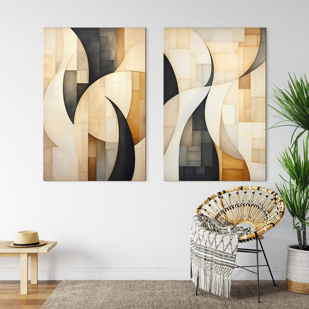 Courbes et rectangles — intérieur 1