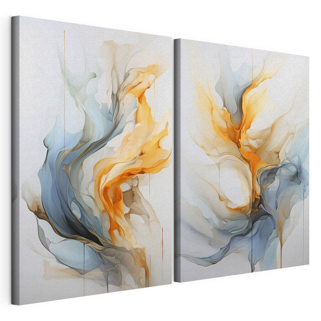 Volutes bleu et ambre — vue du produit
