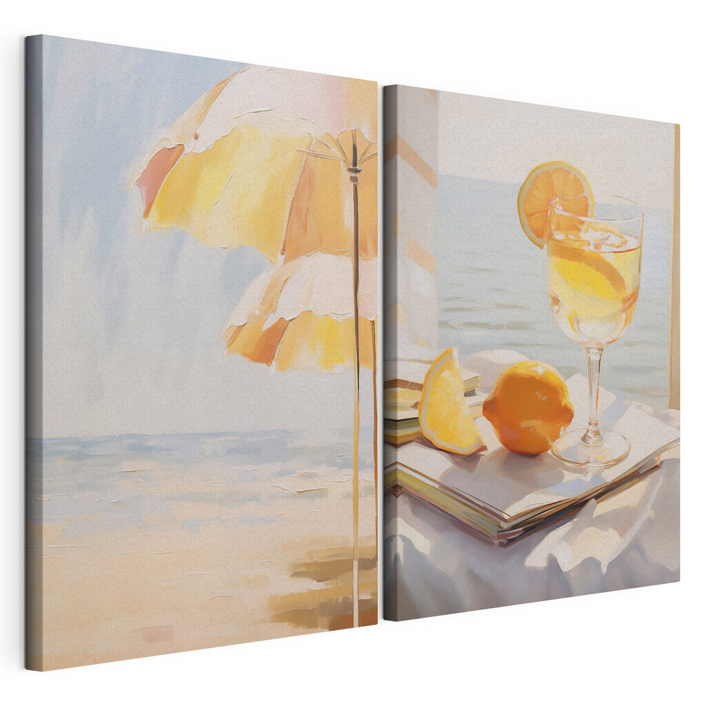 Citron et parasol — vue du produit