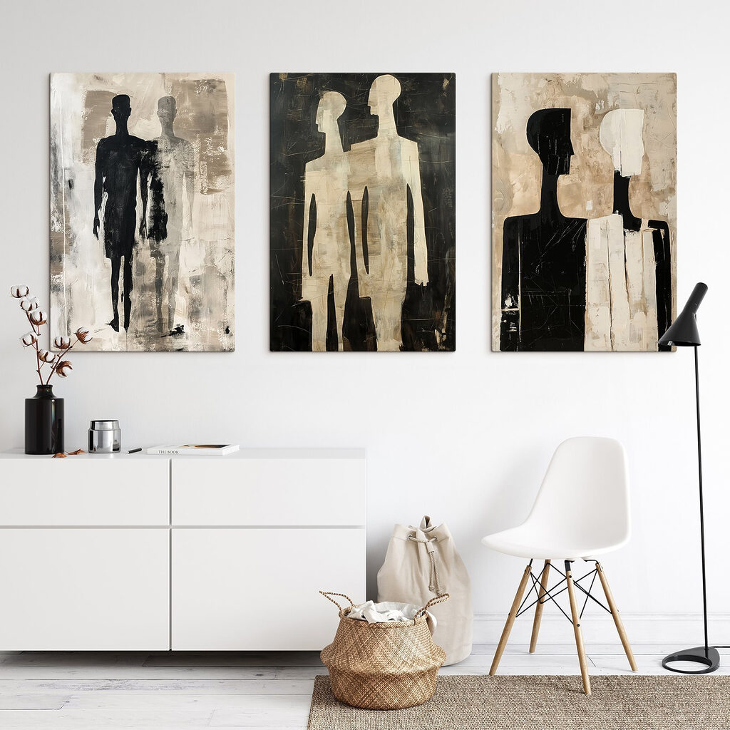 Silhouettes en duo — intérieur 1