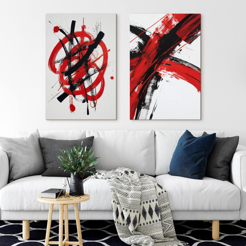 Traits rouges et noirs — intérieur 2