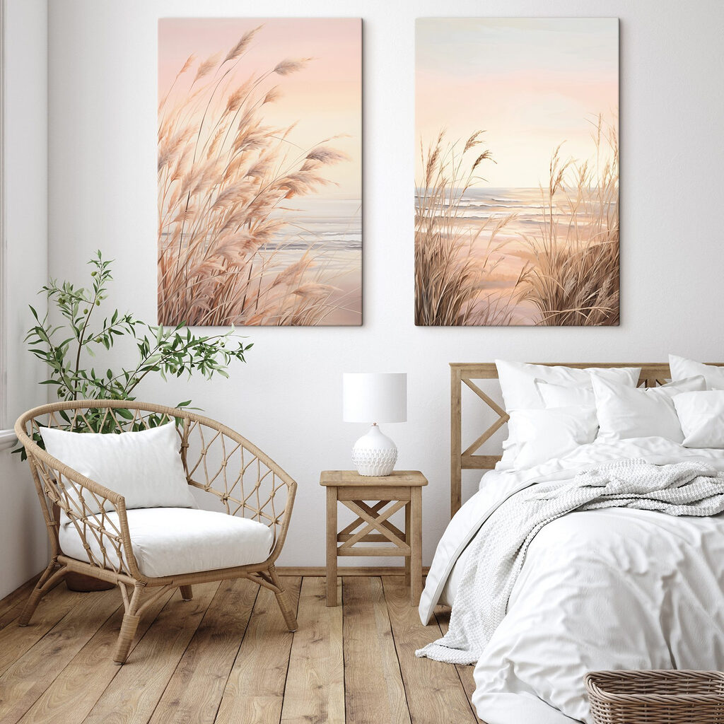 Herbes au crépuscule dans un intérieur