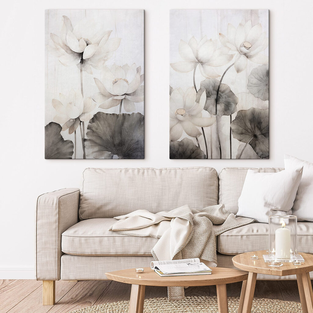 Lotus à l’aquarelle — intérieur 2