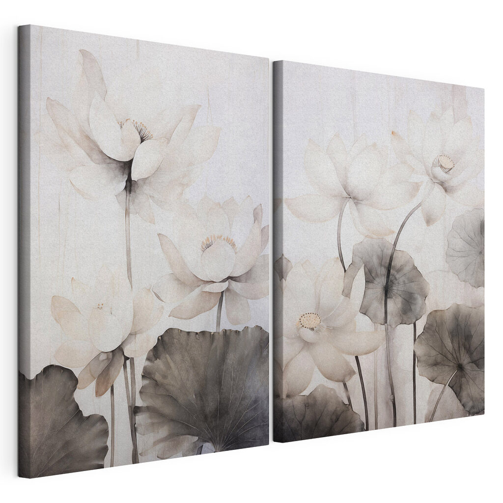 Lotus à l’aquarelle — vue du produit