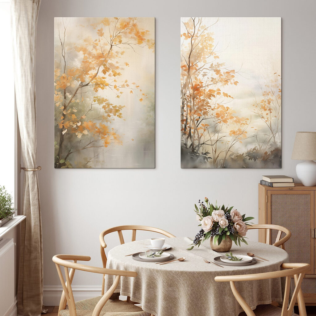 Automne entre les branches dans un intérieur