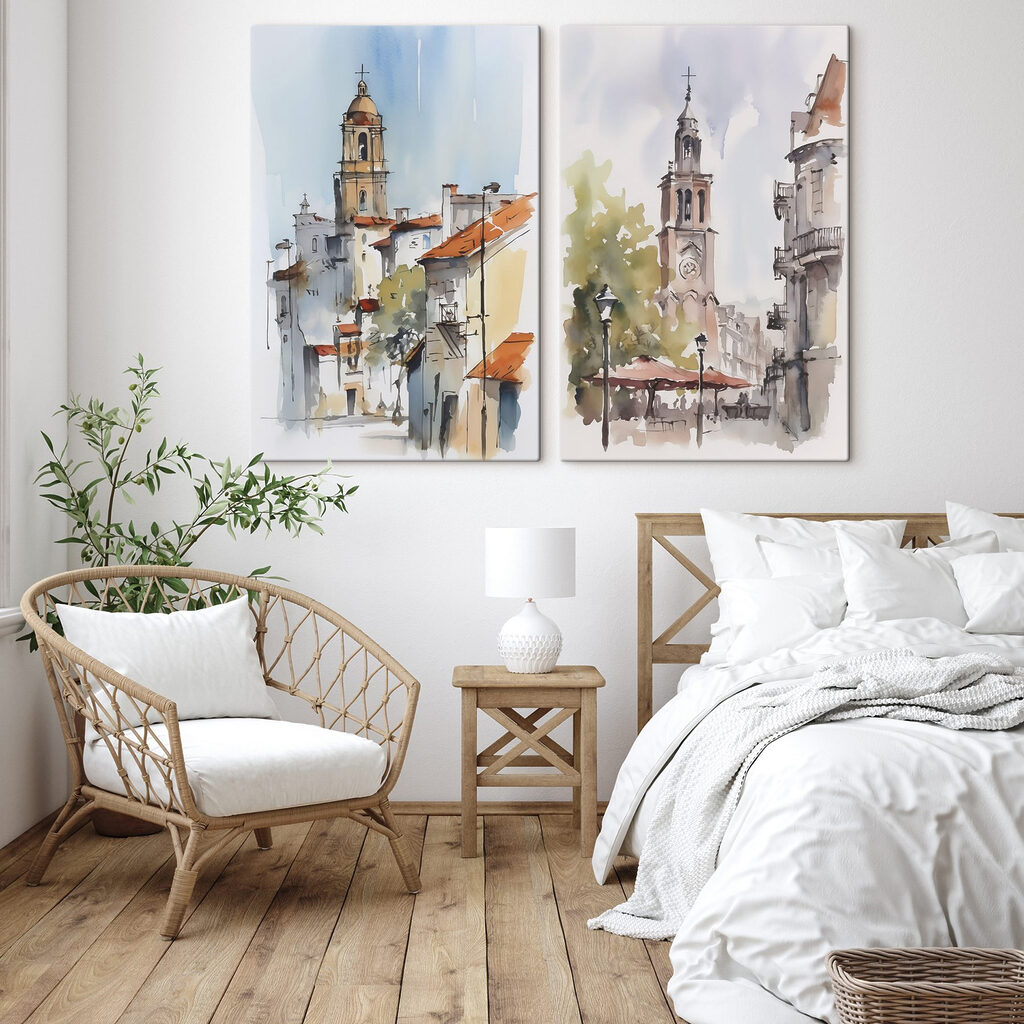 Entre vieilles façades dans un intérieur