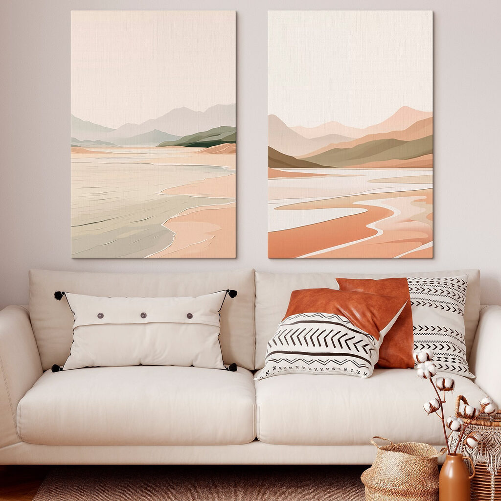 Rivage et montagnes — intérieur 1