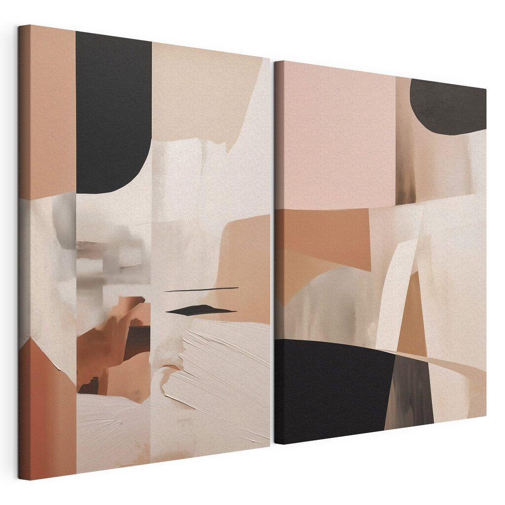 Collage aux tons poudrés — vue du produit