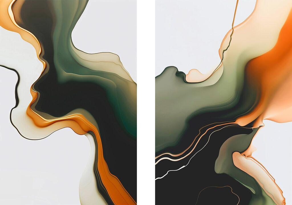Couleurs fluides — motif complet