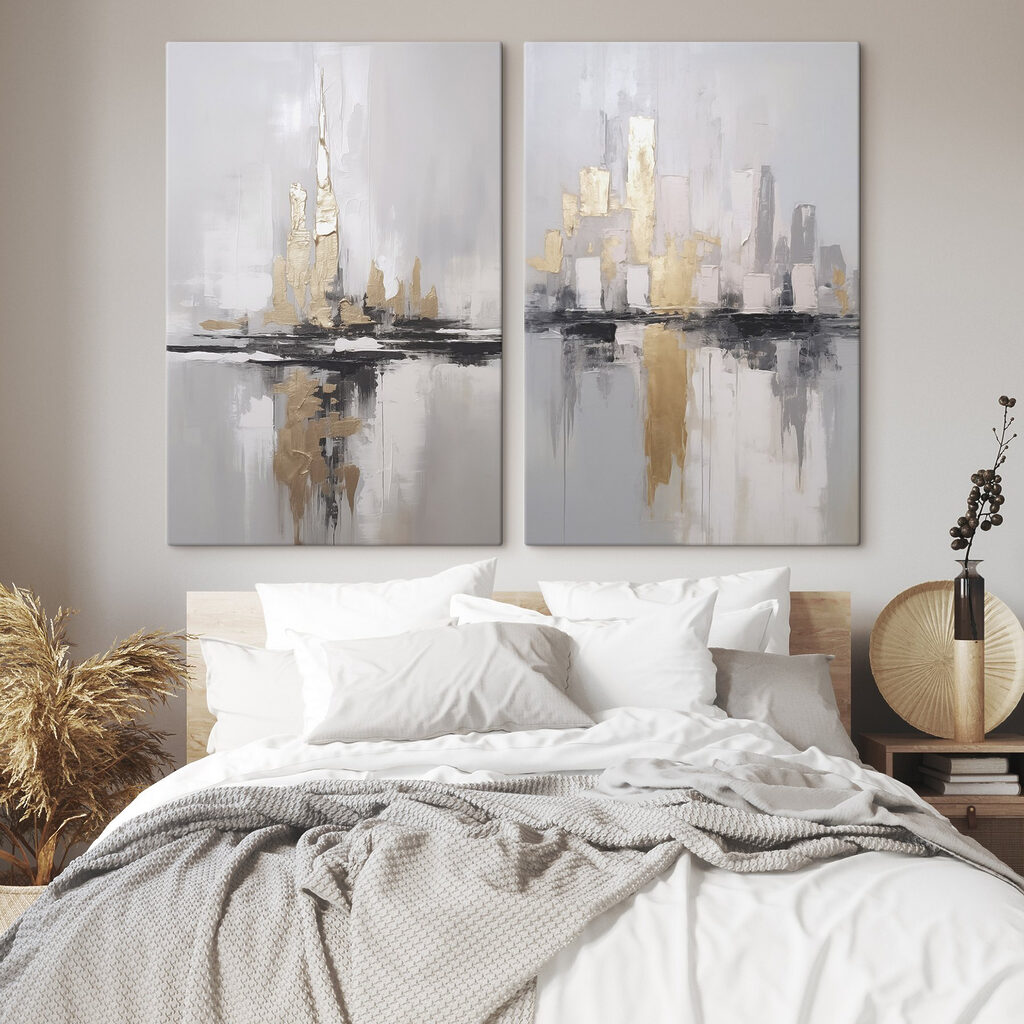 Ville en lumière douce dans un intérieur