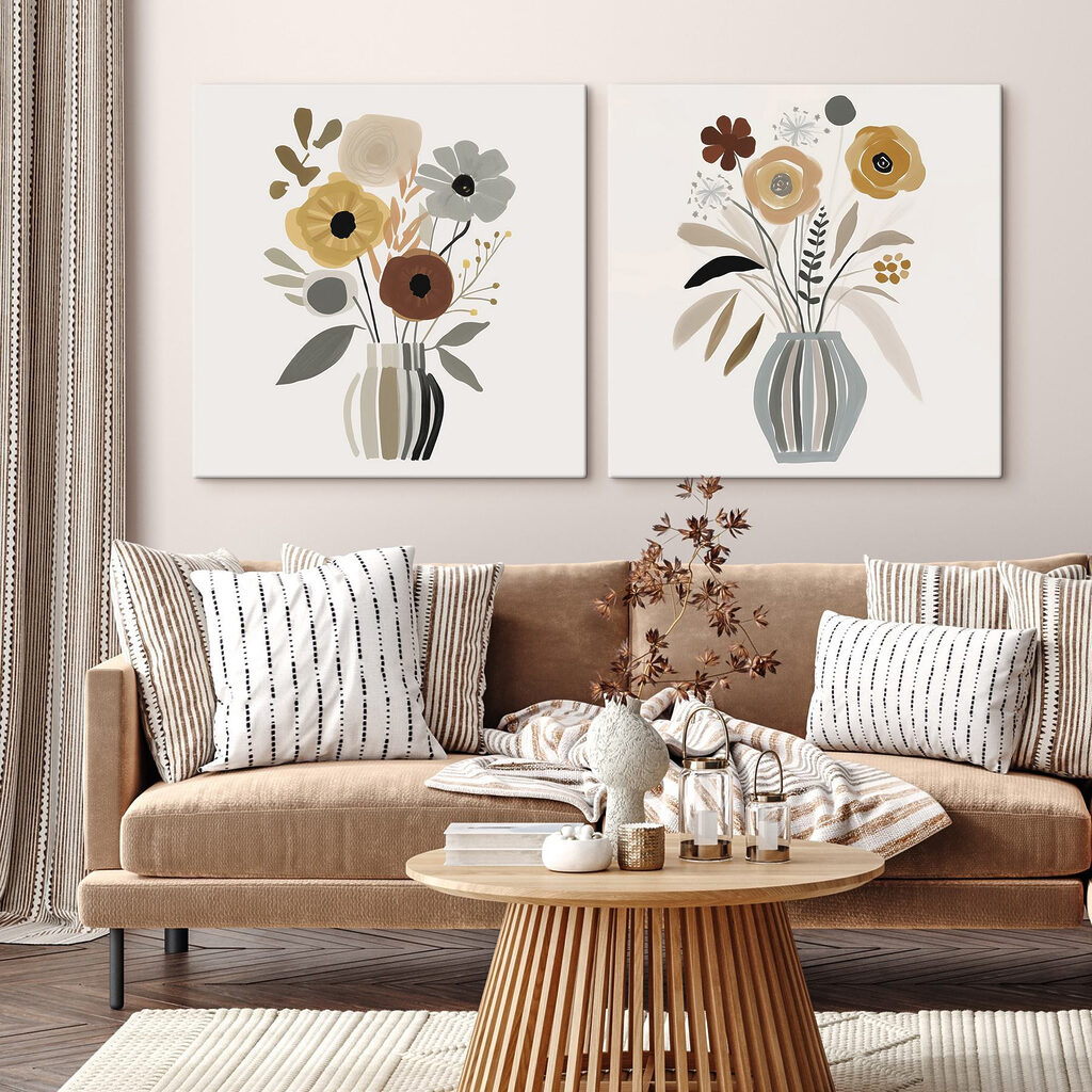 Vases fleuris — intérieur 2