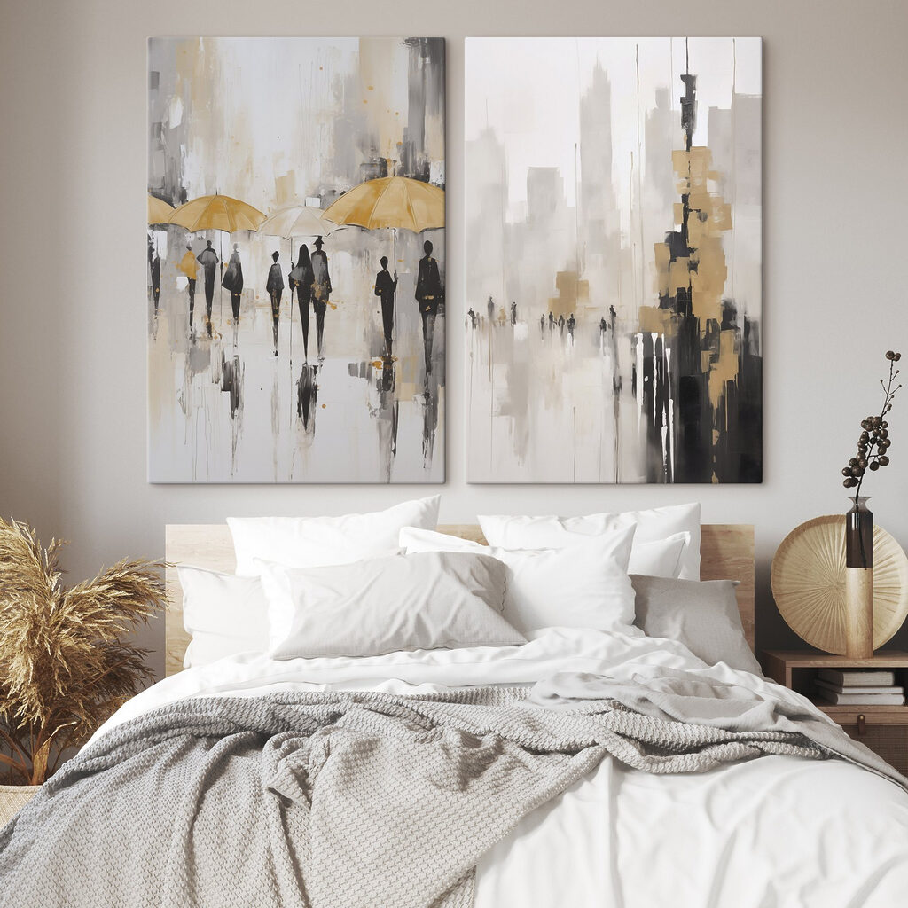 Ville sous la pluie — intérieur 2