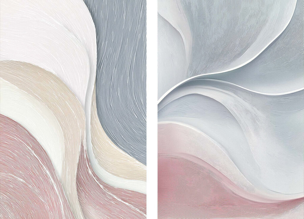 Vagues douces — motif complet