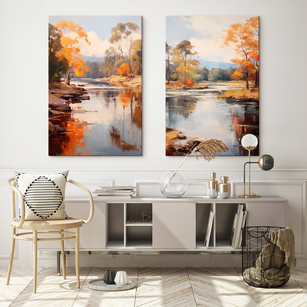 Rivière en automne — intérieur 1