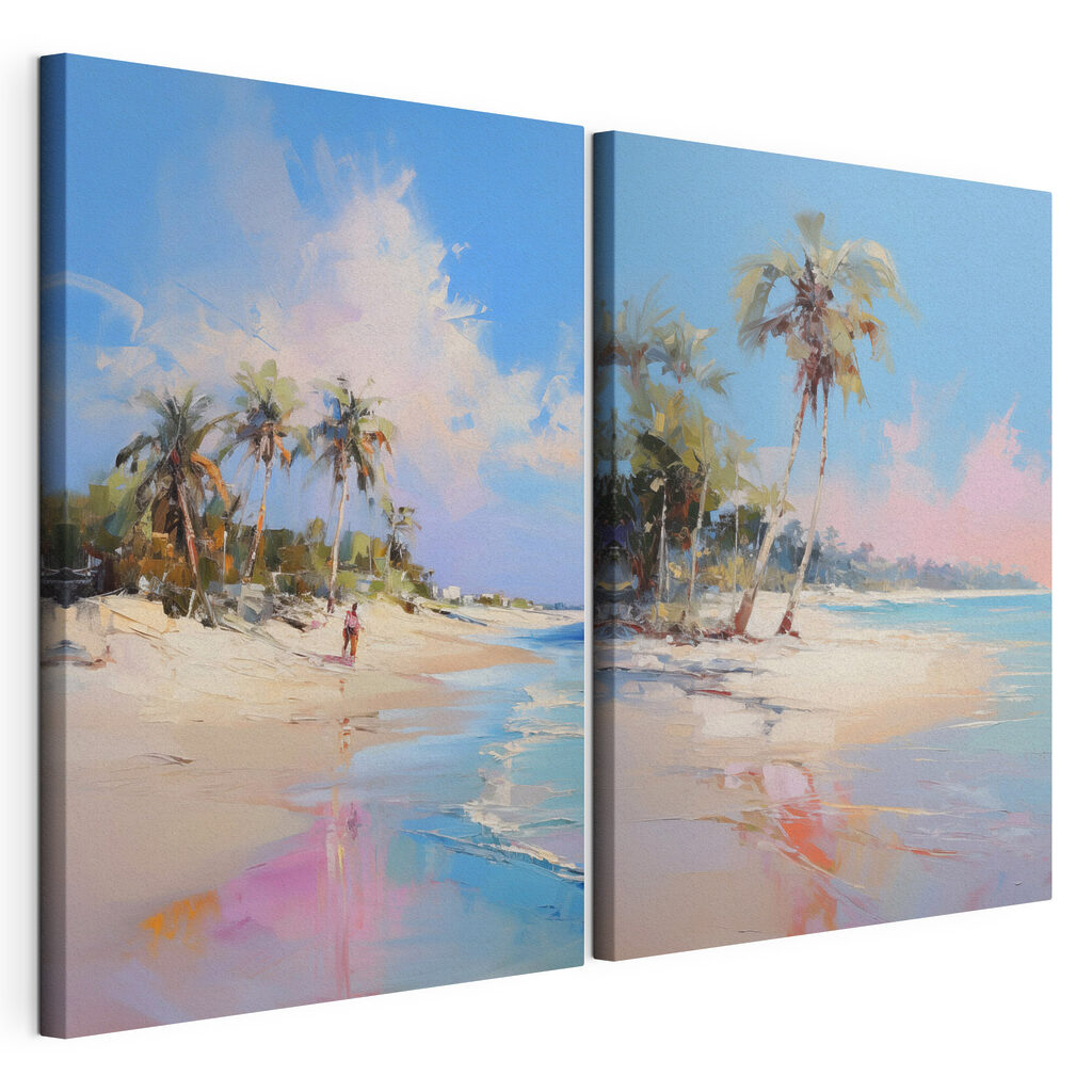 Plage aux palmiers — vue du produit