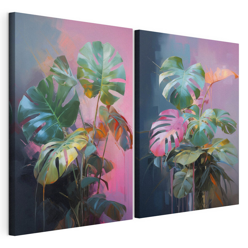 Monstera aux tons vifs — vue du produit
