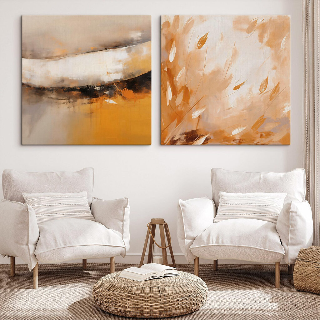 Abstraction ocre — intérieur 1
