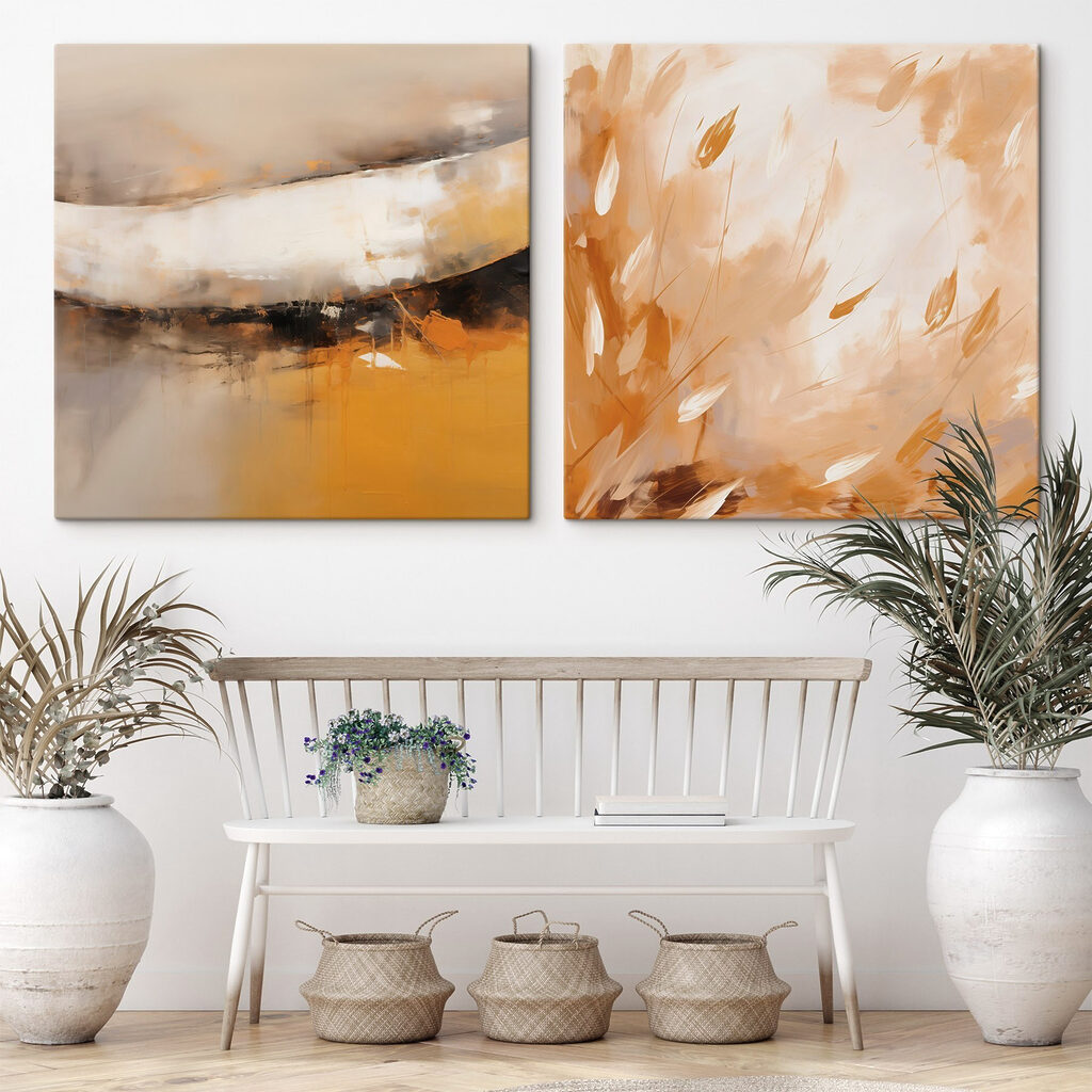 Abstraction ocre — intérieur 2