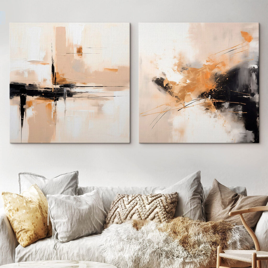 Reflets chauds dans un intérieur