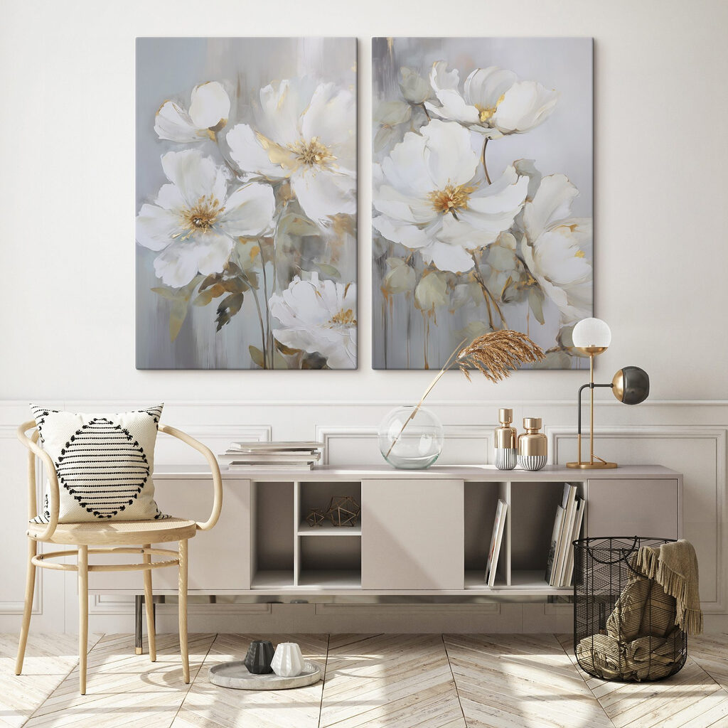 Coulures et fleurs blanches — intérieur 1