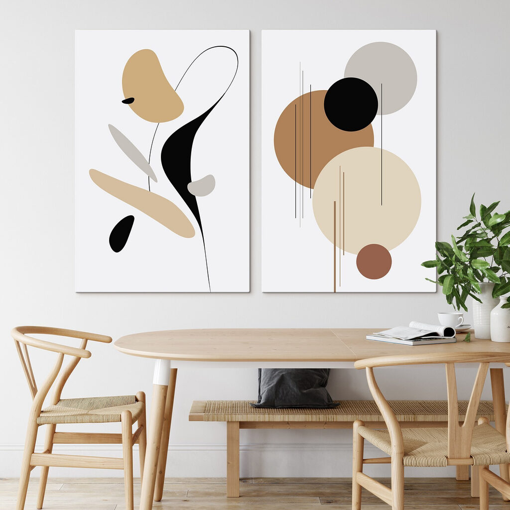 Formes et lignes fines dans un intérieur