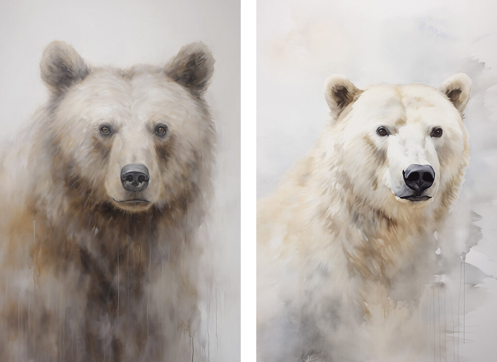 Portraits d’ours — motif complet