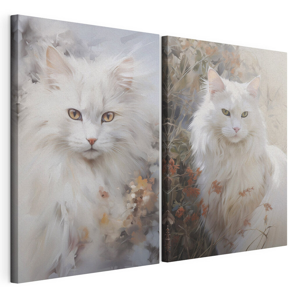 Chat blanc — vue du produit
