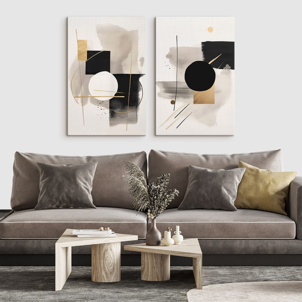 Cercles et lavis — intérieur 1