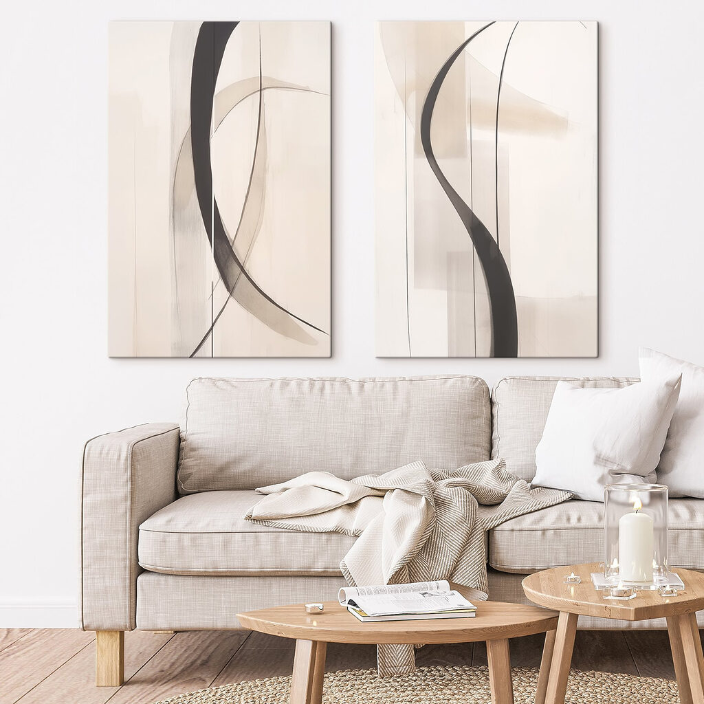 Arabesques noires dans un intérieur