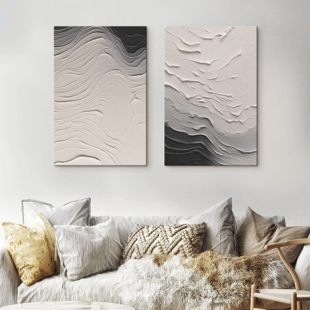 Vagues en fines strates dans un intérieur