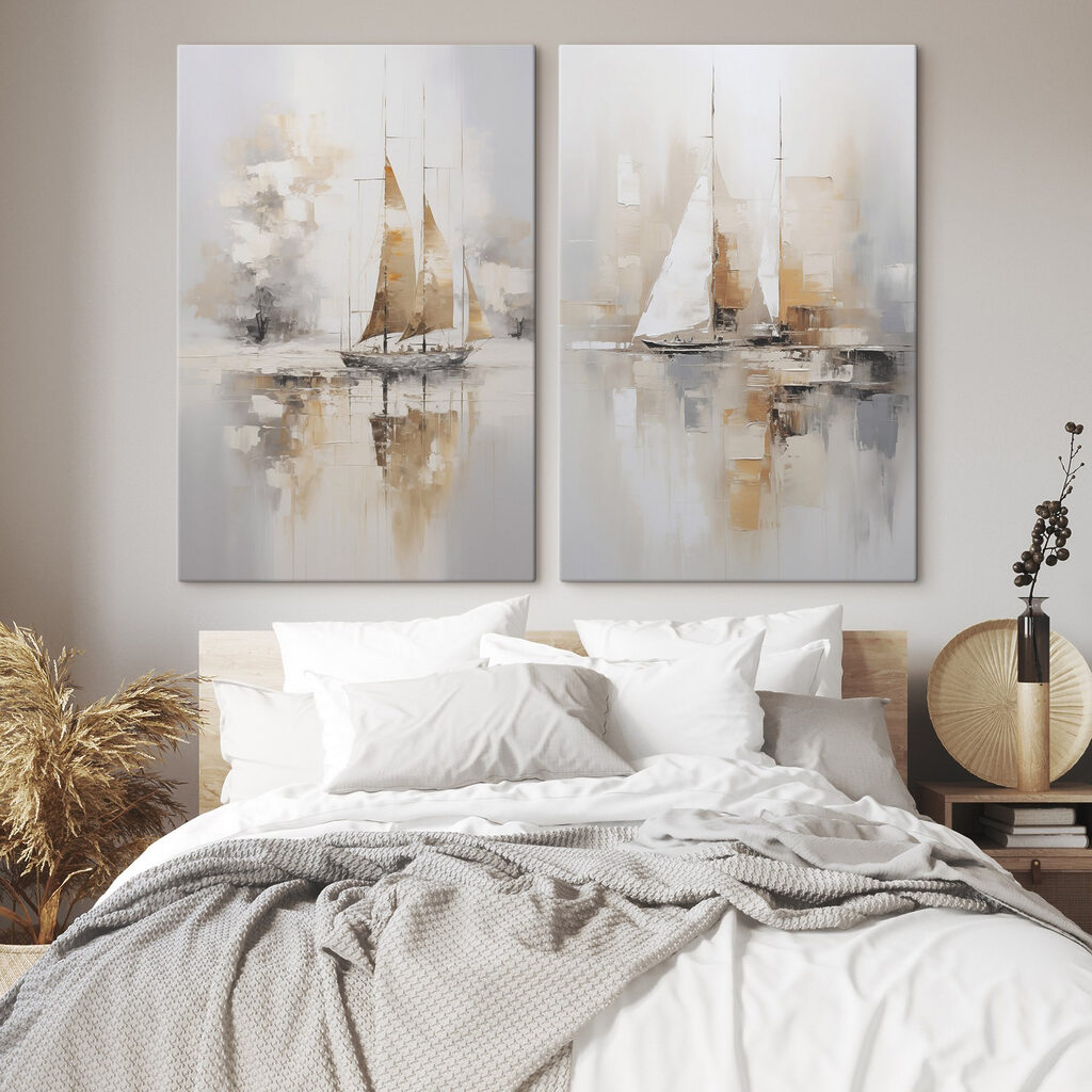 Voiles dans le calme dans un intérieur