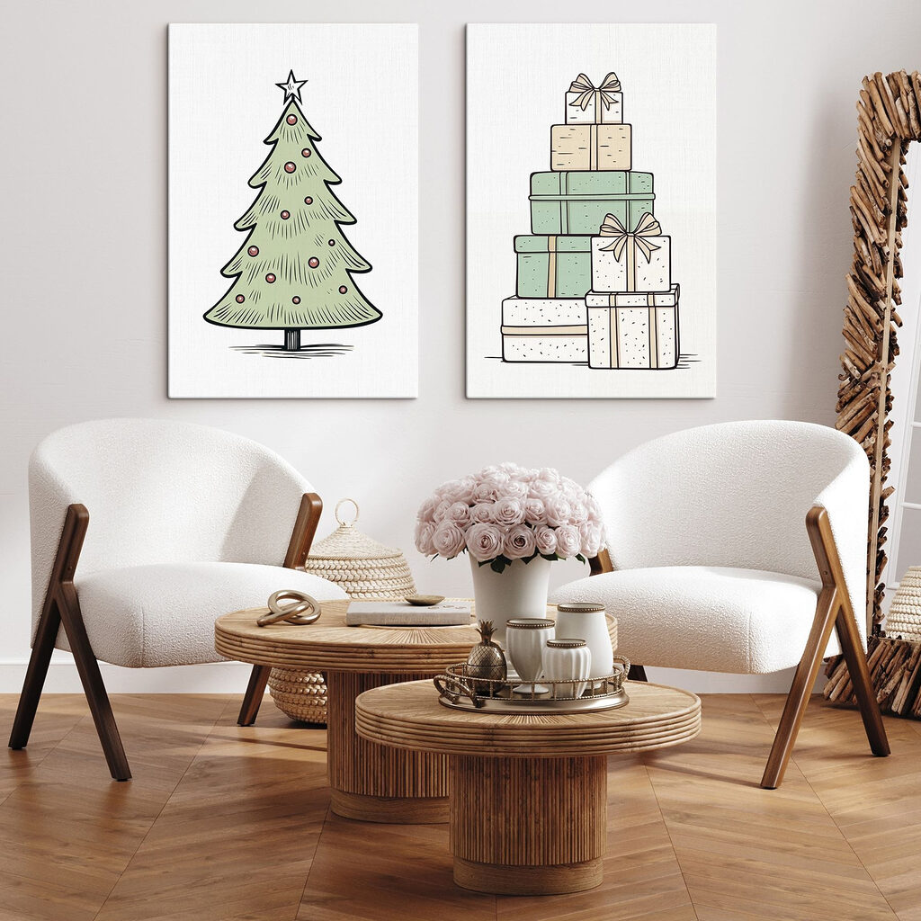 Sapin et cadeaux — intérieur 2
