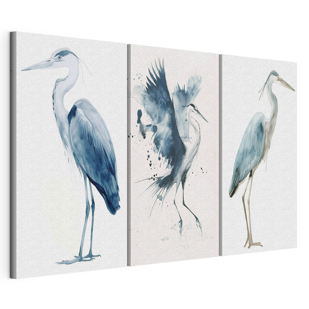 Hérons à l’aquarelle — vue du produit