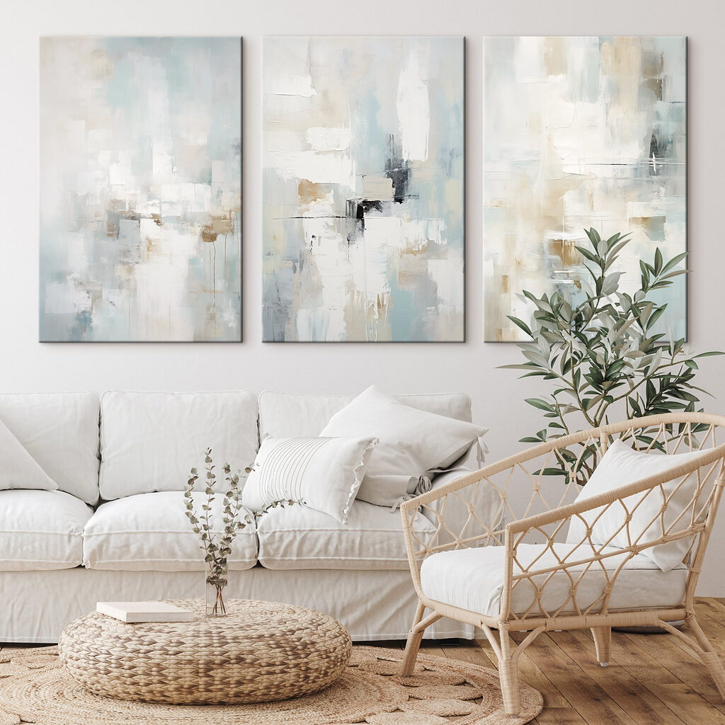 Lumière en strates dans un intérieur