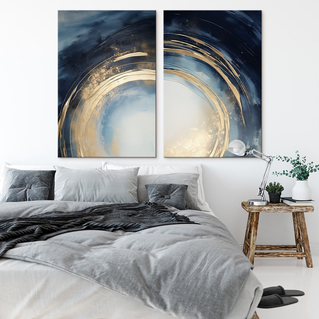 Tourbillon bleu et or — intérieur 2