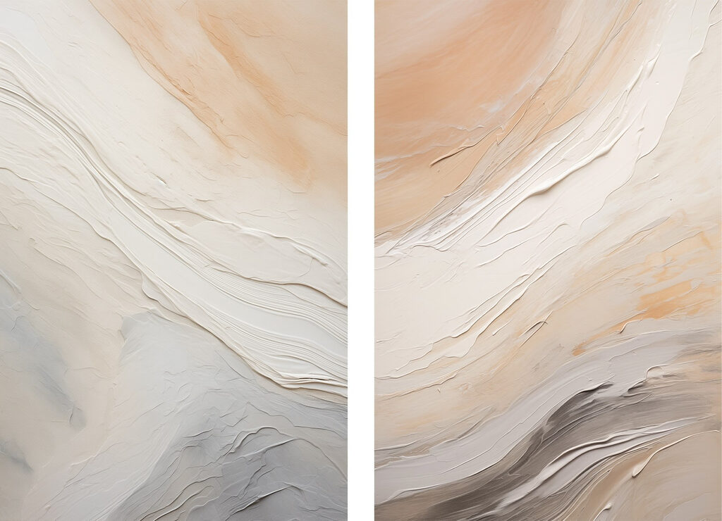 Vagues de couleurs douces — motif complet