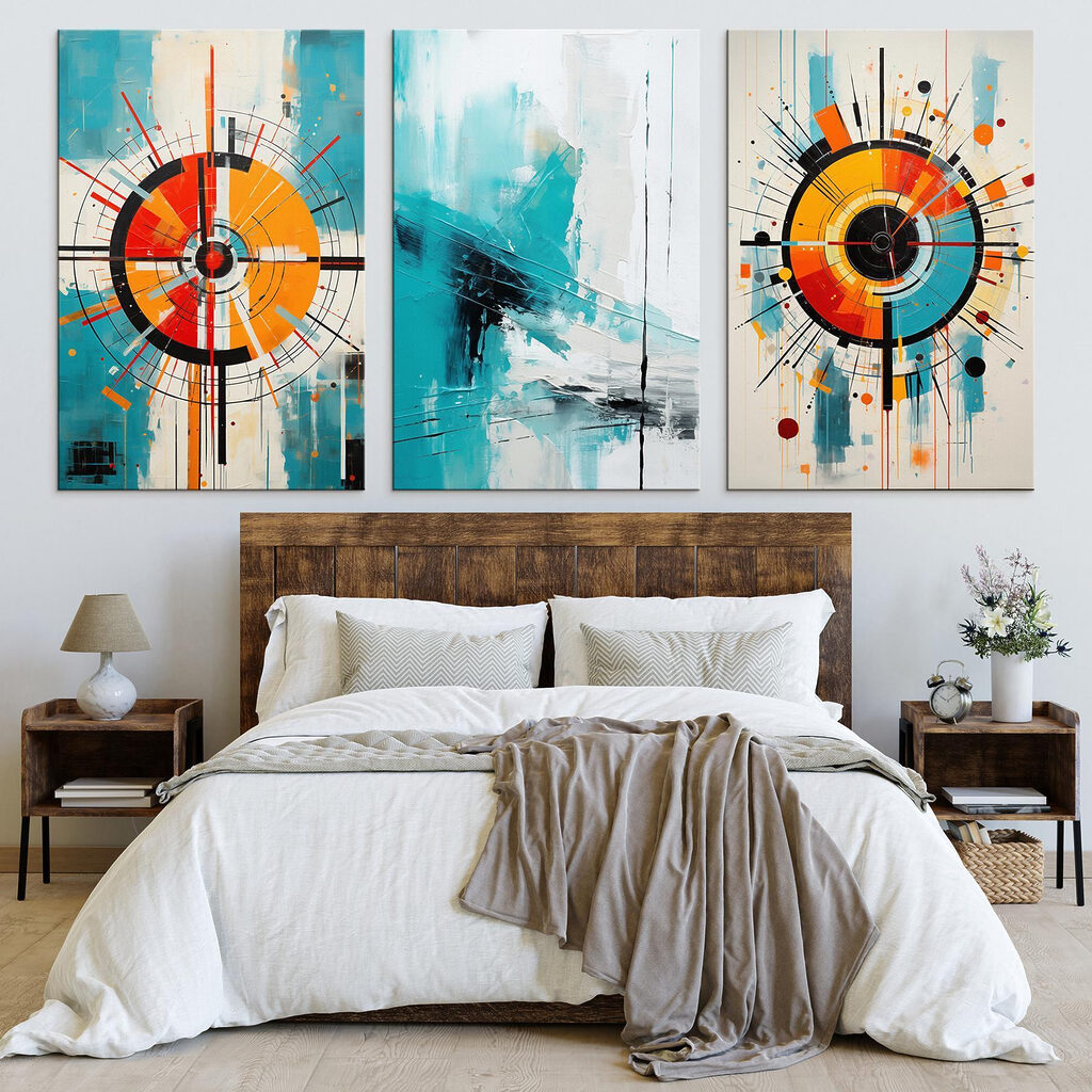 Boussole de couleurs dans un intérieur