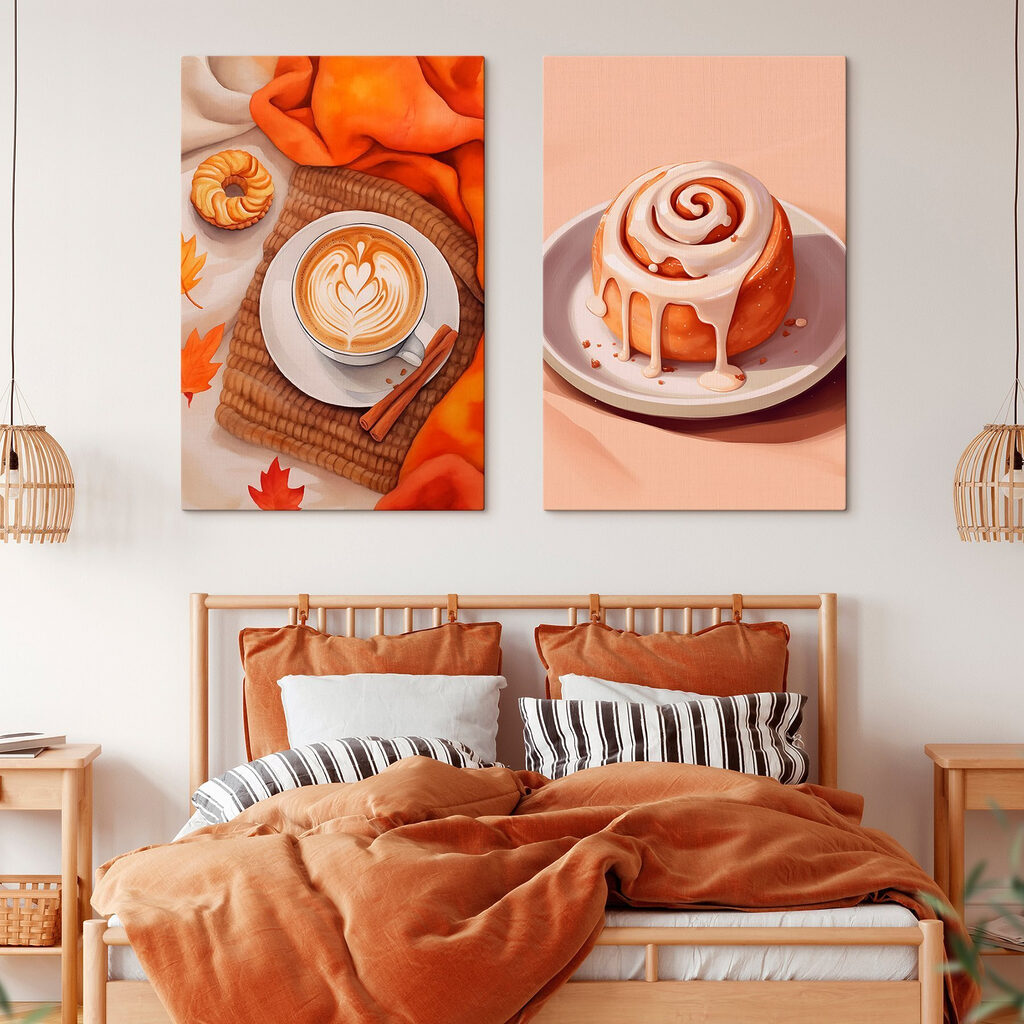 Café et cannelle dans un intérieur