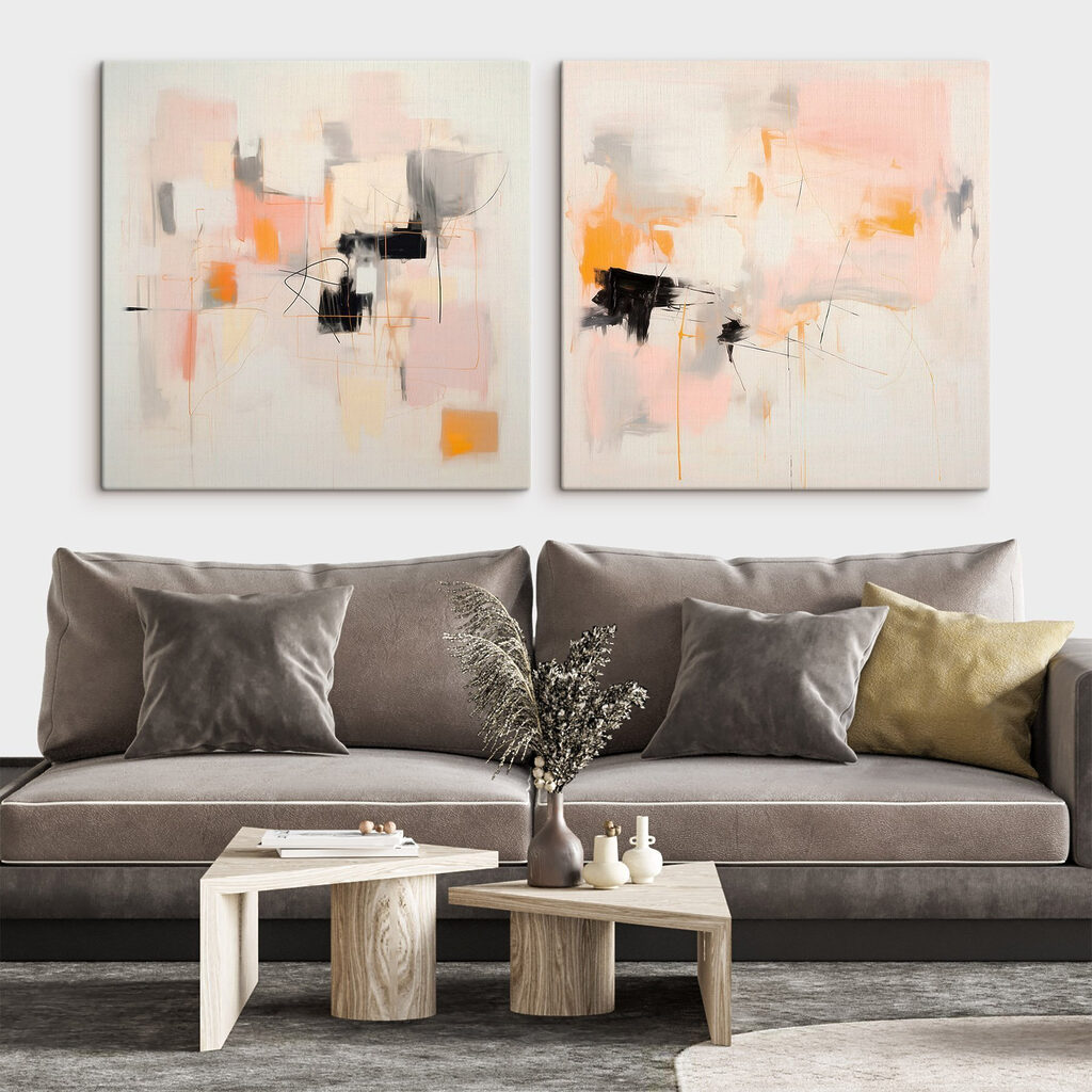 Abstraction pastel — intérieur 1
