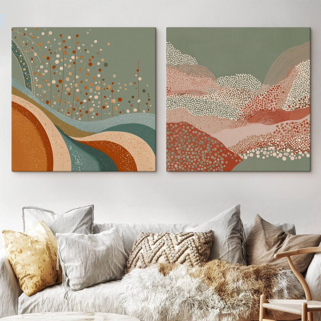 Collines en pointillés — intérieur 1