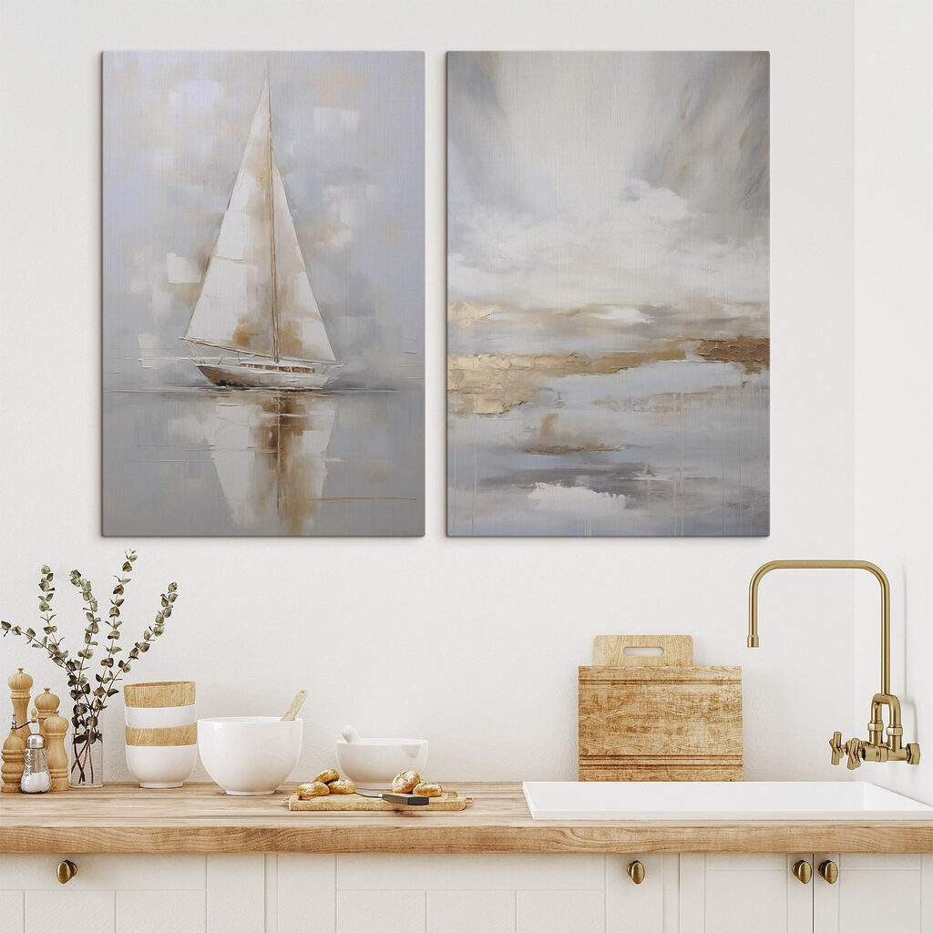 Voile dans le silence dans un intérieur
