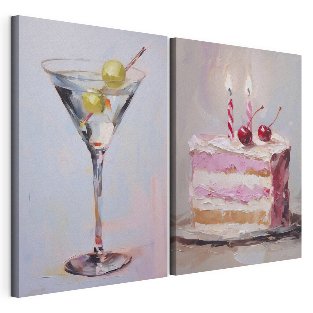 Martini et gâteau — vue du produit
