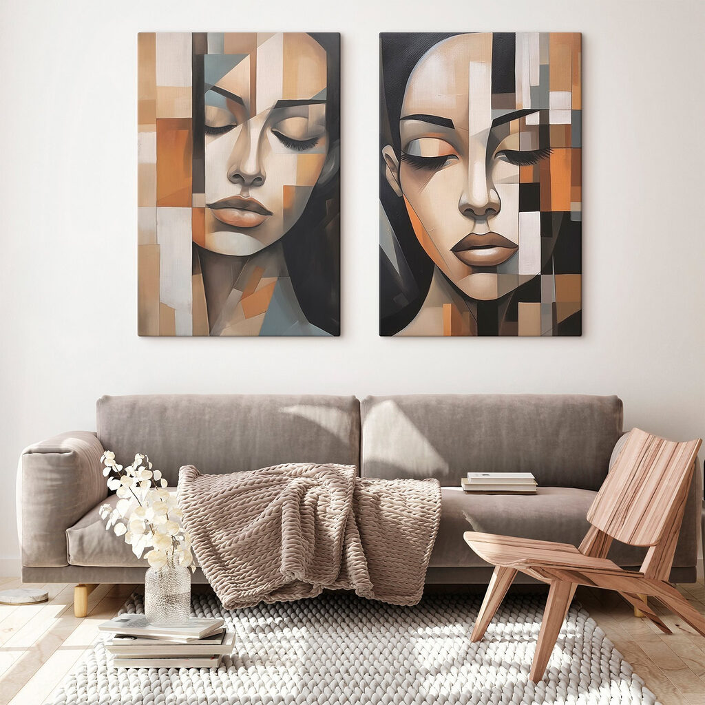 Femme aux yeux clos — intérieur 1