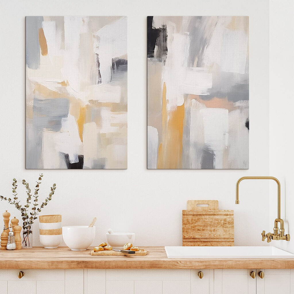 Aplats gris et ocre — intérieur 2