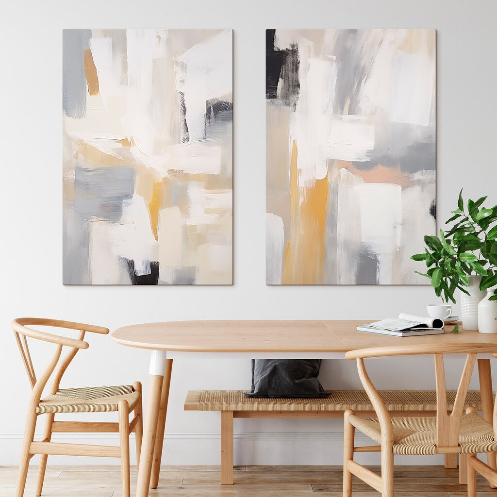 Aplats gris et ocre — intérieur 1