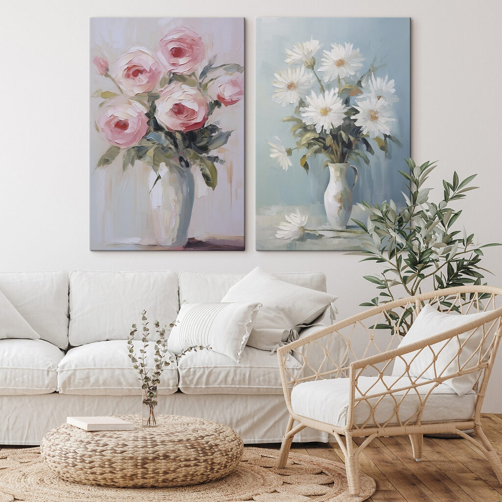 Roses et marguerites — intérieur 2