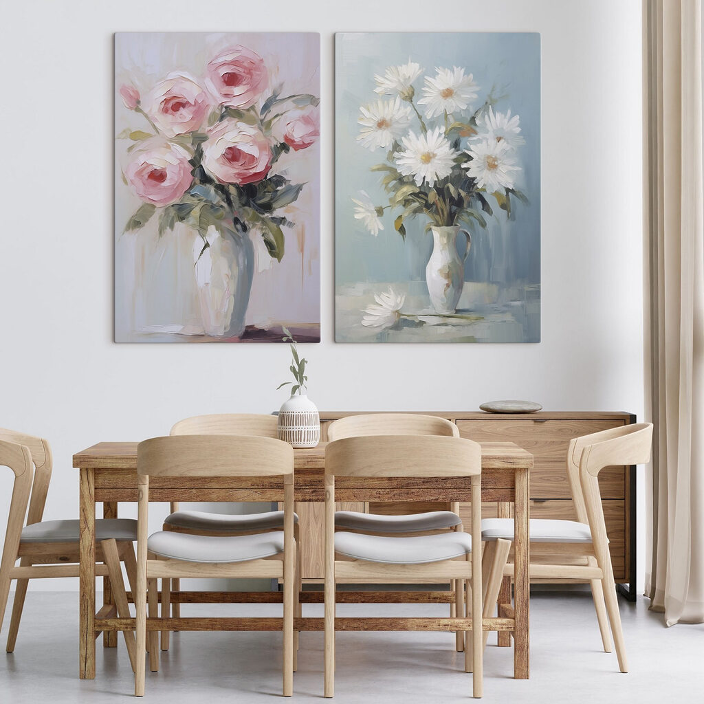 Roses et marguerites — intérieur 1