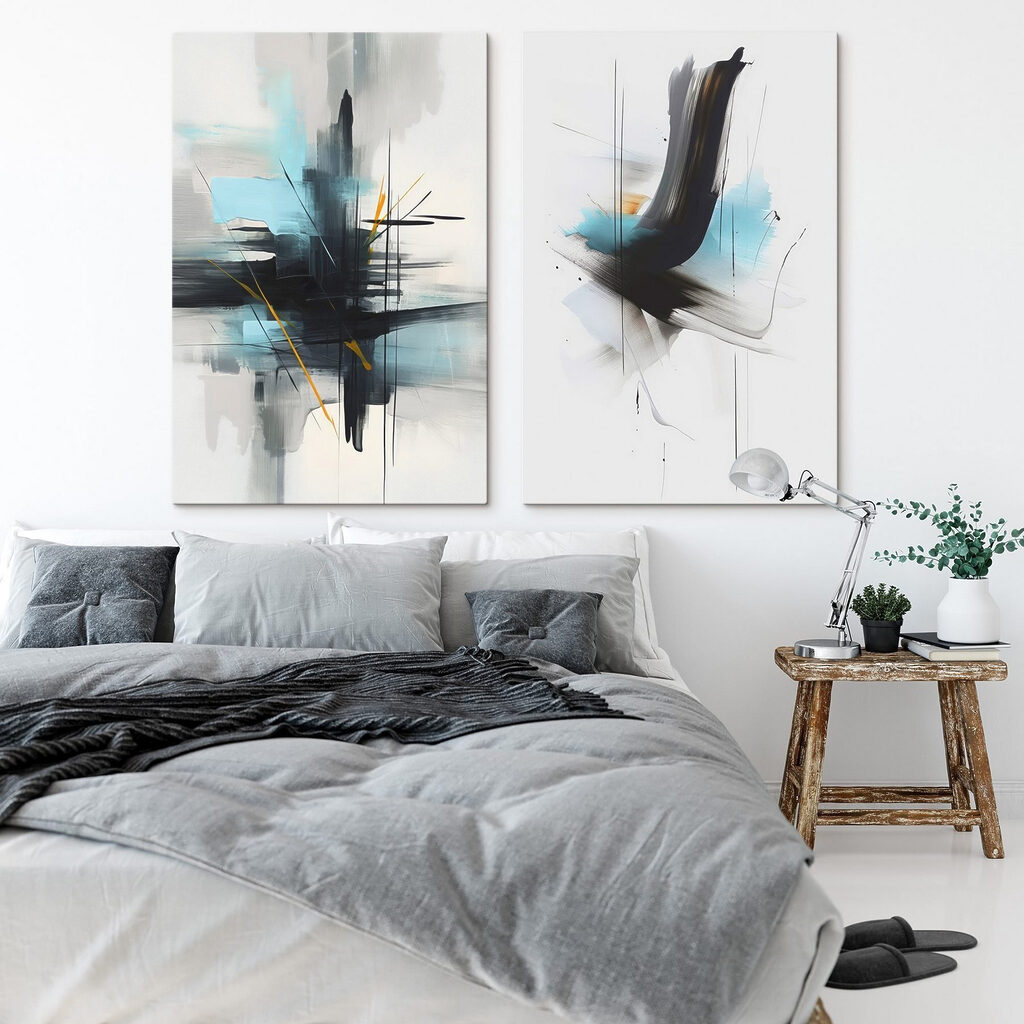 Noir et bleu glacier — intérieur 1