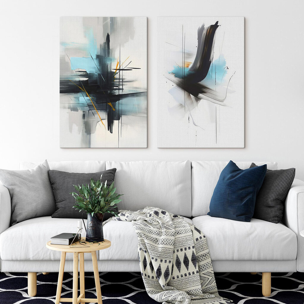Noir et bleu glacier — intérieur 2