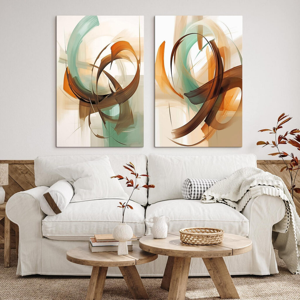 Boucles en mouvement dans un intérieur